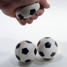 relaxable soccer ball