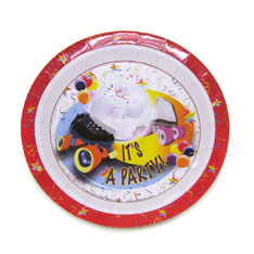 skate party plates