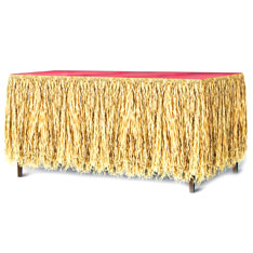 raffia table skirt