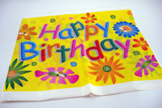 birthday tablecover