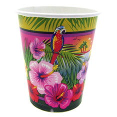 luau party cups