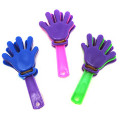 4 Hand Clappers - Assorted Colors (Dozen)