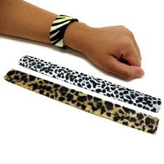 animal print slap bracelet