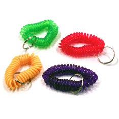 coil bracelet keychain