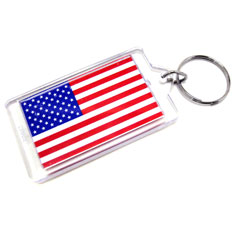 LOUISVILLE AMERICANA FLAG KEYCHAIN