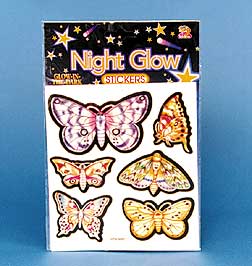 glow butterfly sticker