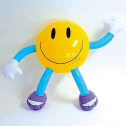 inflatable smiley face