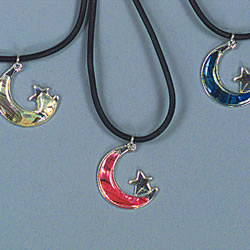 moon star abalone necklace