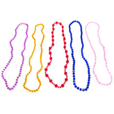 mardi gras bead necklace