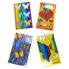 butterfly memo pad