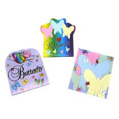 butterfly memo pad