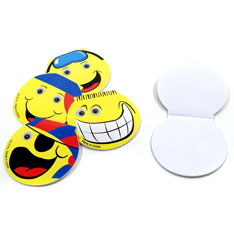 smiley face memo pad