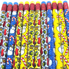 Christmas pencils
