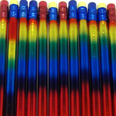 rainbow metallic pencil