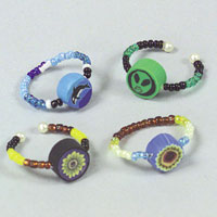 fimo bead ring